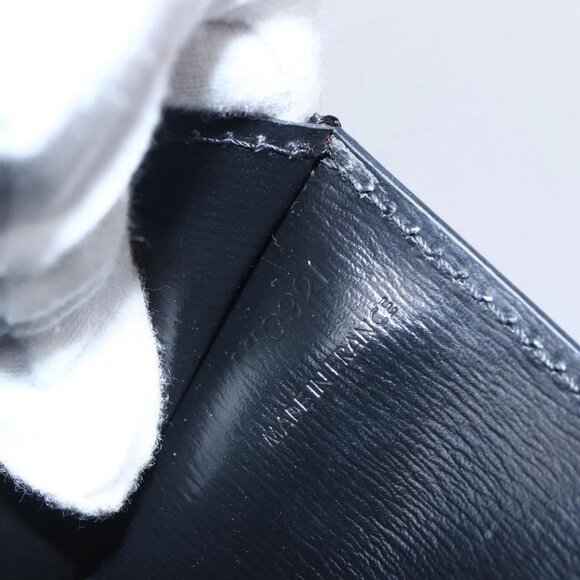 LOUIS VUITTON Epi Pochette Arche Shoulder Bag Black Noir - Picture 15 of 16